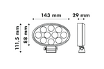 Reflector LED pentru lampă de lucru LAYTZ LY7401 40xLED 4000lm oval