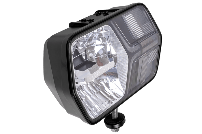 Lampă frontală LED ASPÖCK LuxLED II cu 7 funcții, 6 pini, DEUTSCH DT06-6S, stânga