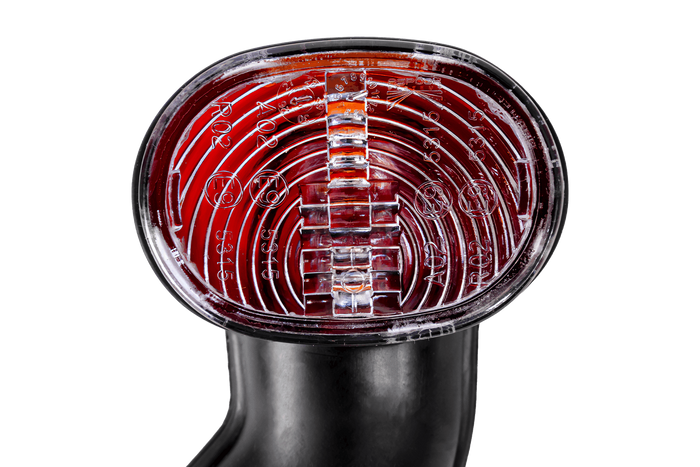 Lampe de poziție stânga+dreapta ASPÖCK SUPERPOINT II pe braț de cauciuc cu cablu lateral