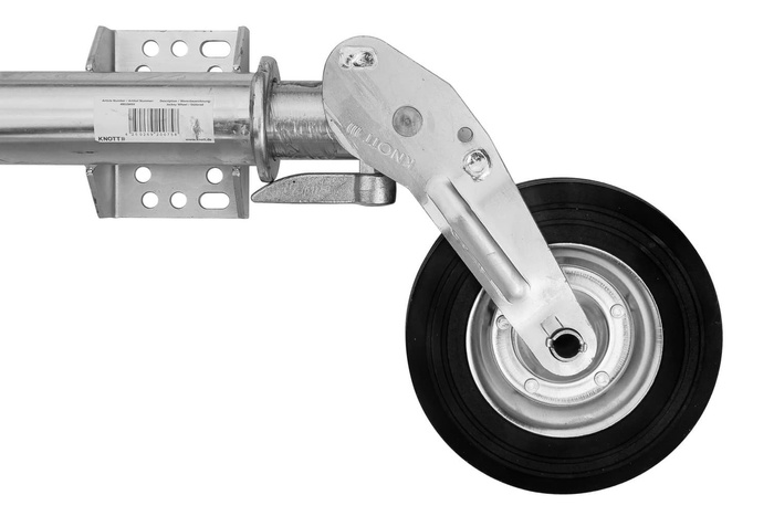 Roată jockey automată KNOTT ATK60 cu mâner 250 kg 60 mm 785-1020 mm