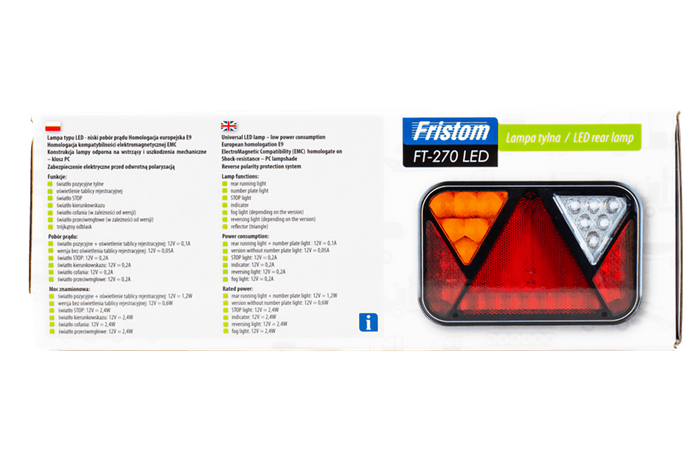 Lampa spate FRISTOM FT-270 LED CANBUS 6 functii stanga
