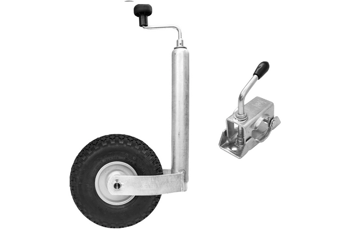 Roată jockey cu clemă WINTERHOFF ST48-260LB+KLE48 150kg 48mm 500-710mm