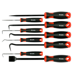 Set de cârlige YATO YT-08426 cu mâner, 8 cârlige și racletă pentru etanșări