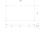 Laterale OUTLET BIS din aluminiu H-300 pentru remorci TEMARED TRANSPORTER 3217/2 și HOCHLADER 320/2 