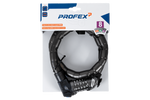 Lacăt de bicicletă ranforsat cu cod PROFEX 81601, lungime 90 cm