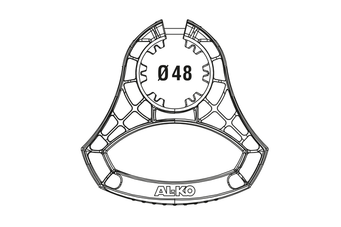 Mâner de manevră AL-KO 1931978 pentru roată jockey de 48 mm