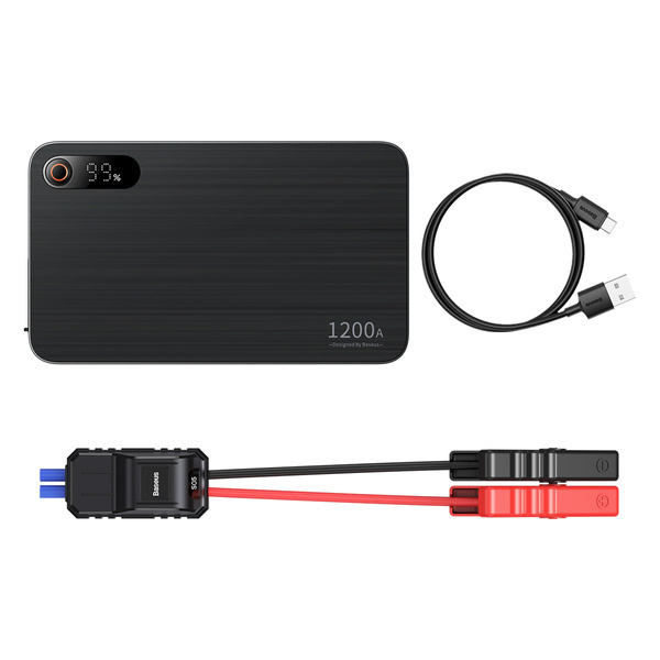 Power Bank Starter BASEUS Super Energy Pro+ Jump Starter 12V 12000mAh 1200A + încărcător USB