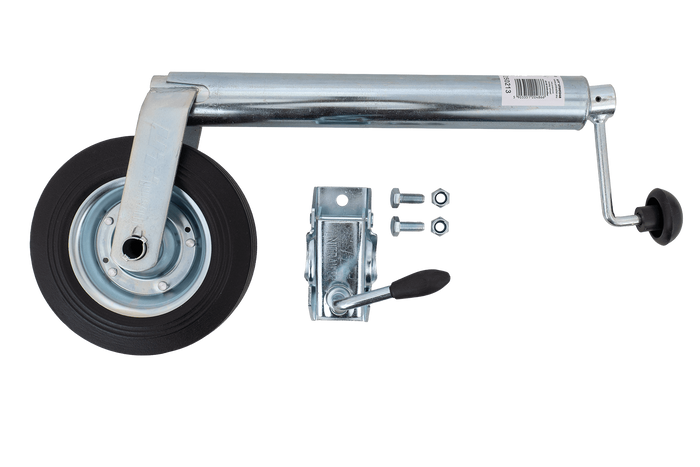 Roată jockey cu clemă UNITRAILER 150kg 48mm 505-730mm