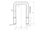 Clemă pătrată DROMET tip C M8 49/90 (1 1/2")