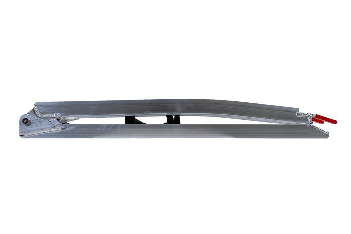 Rampe pliabile UNITRAILER ALR002 rampe din aluminiu pentru remorci 221cm 680kg cu centură, set de 2