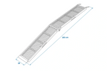 Rampe pliabile ProPlus 390094 din oțel pentru remorci, 203 cm, 680 kg, set de 2